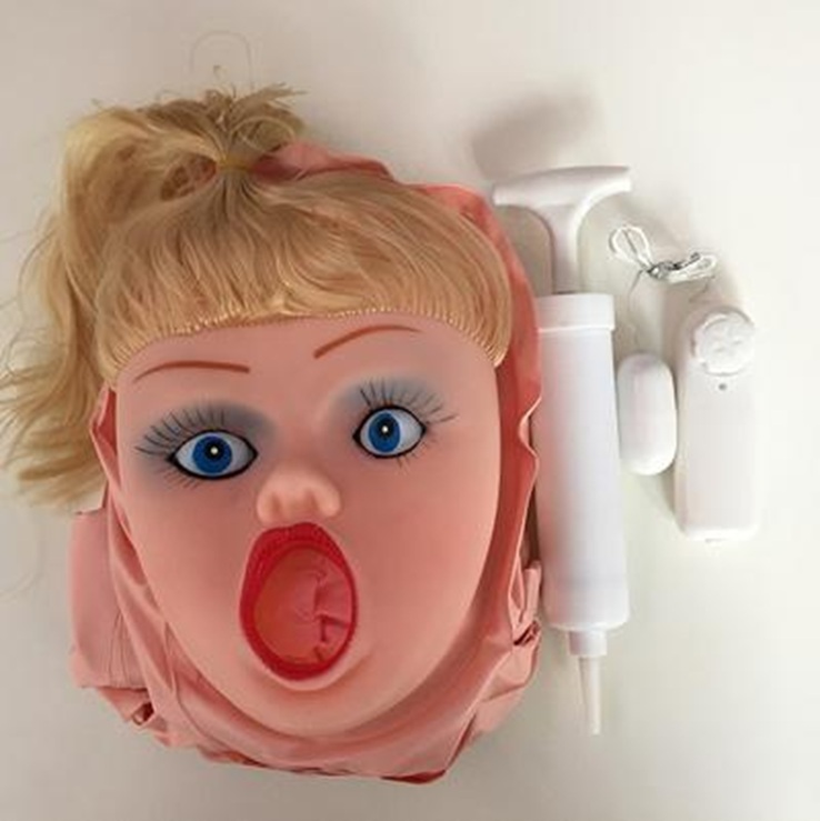 Caroll Saçlı Şişme Manken