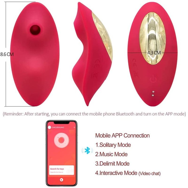 Deme App Telefon Kontrollü Klitoris Uyarıcı