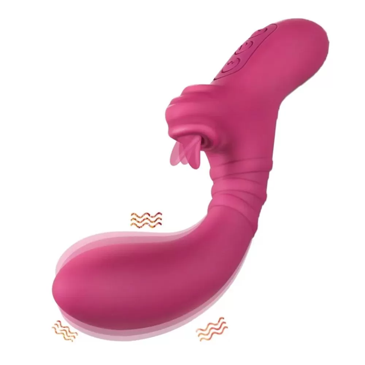 G-Spot ve Klitoris Uyarıcı Dil Vibratör